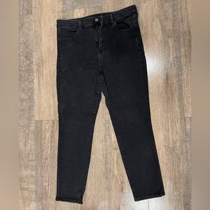 American Eagle 360 Next Level Stretch Jeans Black Size 16 Plus Size Skinny Jeans